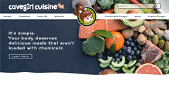 Desktop Screenshot of cavegirlcuisine.com