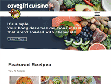 Tablet Screenshot of cavegirlcuisine.com